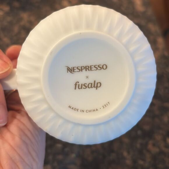 NEW Nespresso Fusalp Festive Porcelain Coffee Mug 13 Oz Limited Edition - Picture 3 of 3